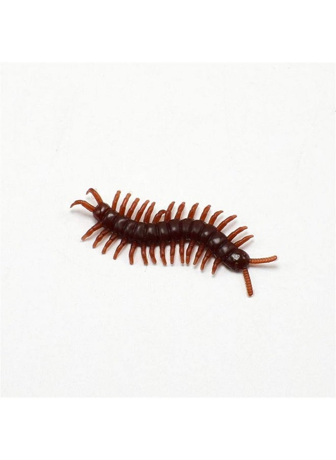 20Pcs/Set Imitation Insects Fake Centipede Toys Realistic Bugs Prank Joke Gift For April Fools Day Scary Mischief Halloween Party Decoration (M)