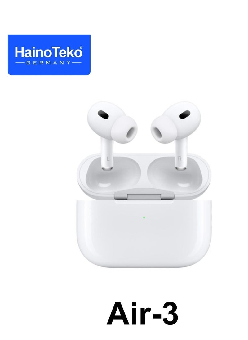 Haino Teko Germany Air-3 Wireless In-Ear Bluetooth For iPhones And Androids White, Haino Teko Air 3 Wireless Earphone