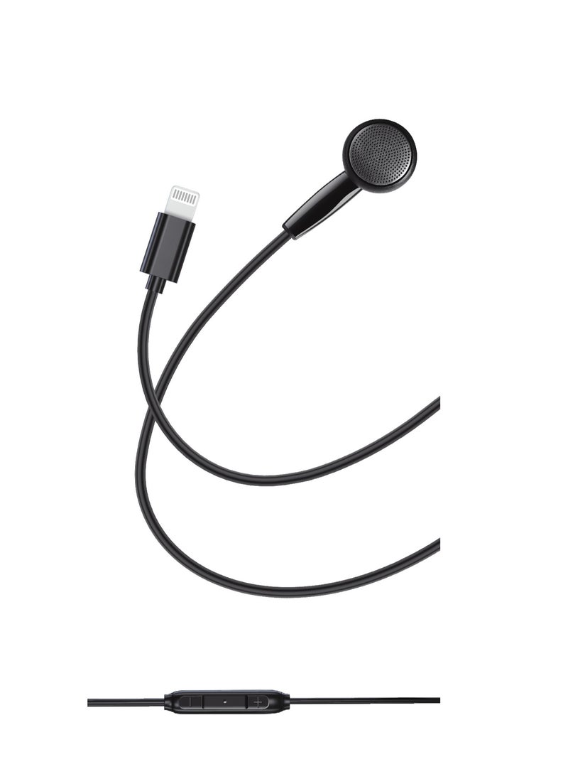 LEVORE Wired Earphone Mono with Lightning Connector LEW25-Black