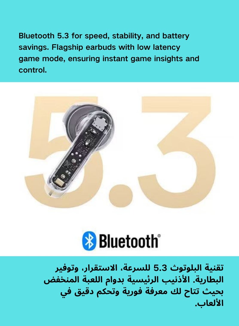 Enco R2 Earphones, featuring Hi-Fi Sound, Extended 25-Hour Playtime, and IP54 Water & Sweat Resistance Gold