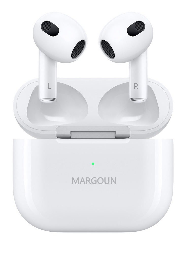 Next-Gen Wireless Bluetooth Earbuds for Ultimate Listening Experience for Apple iPhone 16 Plus - White-1