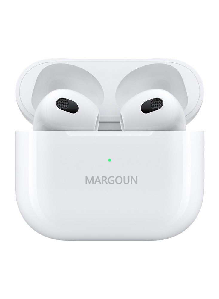 Next-Gen Wireless Bluetooth Earbuds for Ultimate Listening Experience for Apple iPhone 16 Plus - White-1