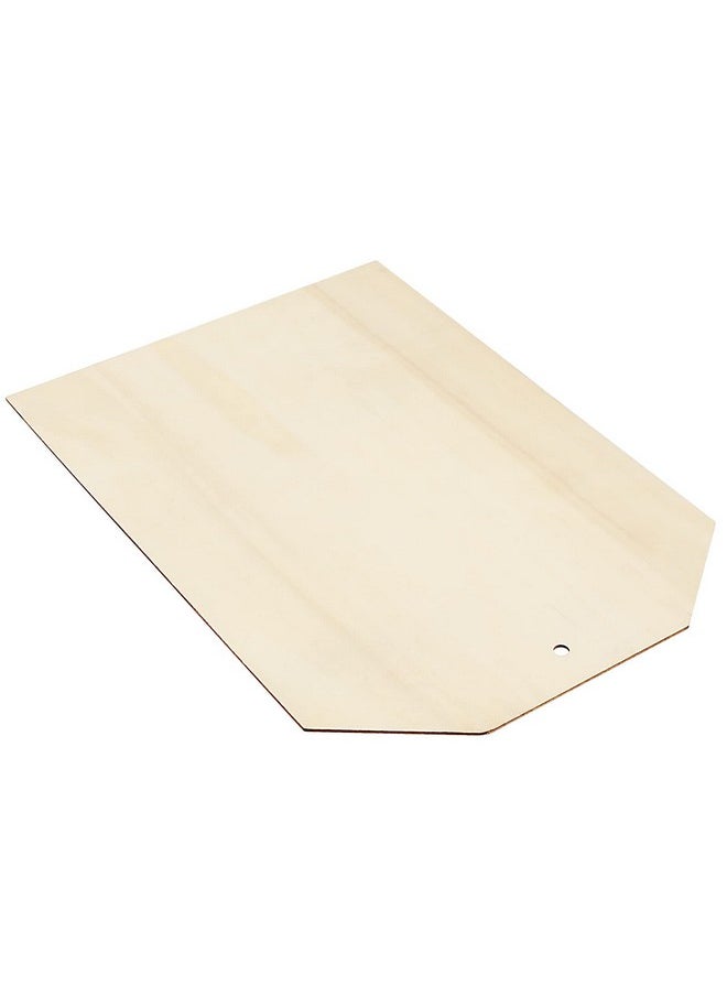 20 Pcs 10 X 7 Inch Large Wooden Tags For Crafts, Unfinished Blank Wood Sign, Wooden Gift Tags Labels With Holes And 22Cm Jute Twine For Diy Craft Supplies, Painting, Staining And Decorations
