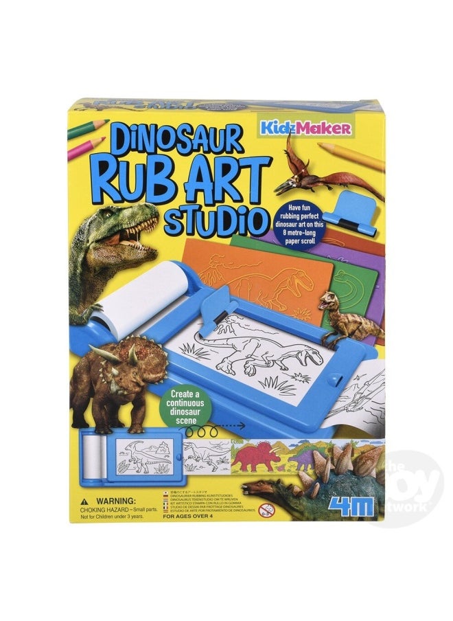 4M KidzMaker Dinosaur Rub Art Studio Art Kit