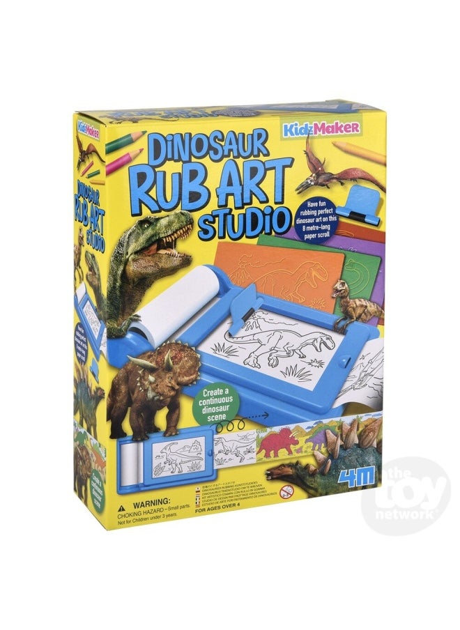 4M KidzMaker Dinosaur Rub Art Studio Art Kit