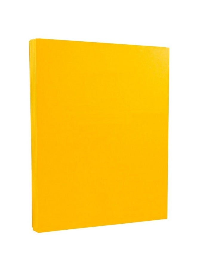 Vellum Bristol 67Lb Cardstock - 8.5 X 11 Coverstock - 147 Gsm - Goldenrod - 50 Sheets/Pack