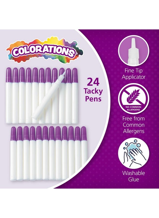 Tacky Glue Pens Classroom Supplies For Arts And Crafts Projects (Pack Of 24), Quick Dry, Bulk Classroom Glue
