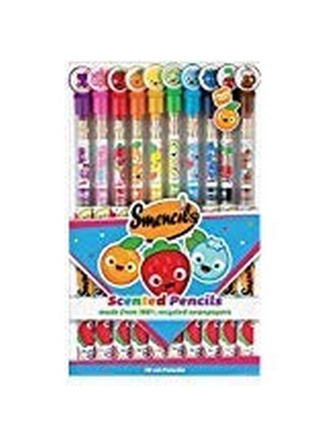 Smencils - Patented Gourmet Scented Graphite Hb #2 Pencils Made From Recycled Newspapers, 10 Count, Gifts For Kids, School Supplies