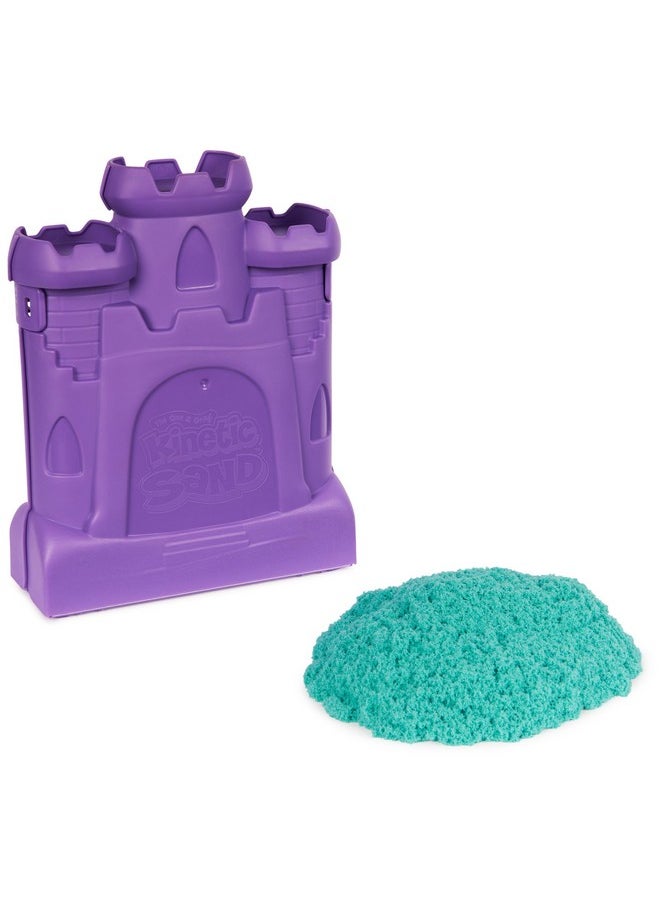 , Castle Case With 1Lb Teal Play Sand, Play Space & Storage Container, Sensory Toys, Stocking Stuffers & Christmas Gifts For Kids Ages 3+