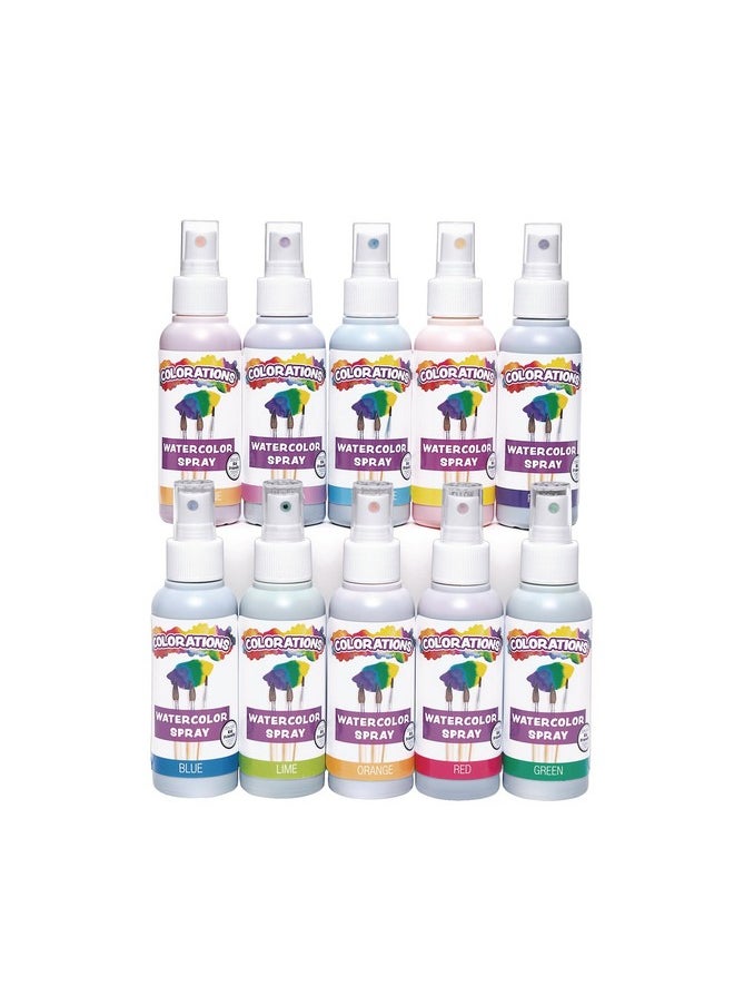 Spritzy Watercolor Spray, Assorted, 10 Count (Pack Of 1)