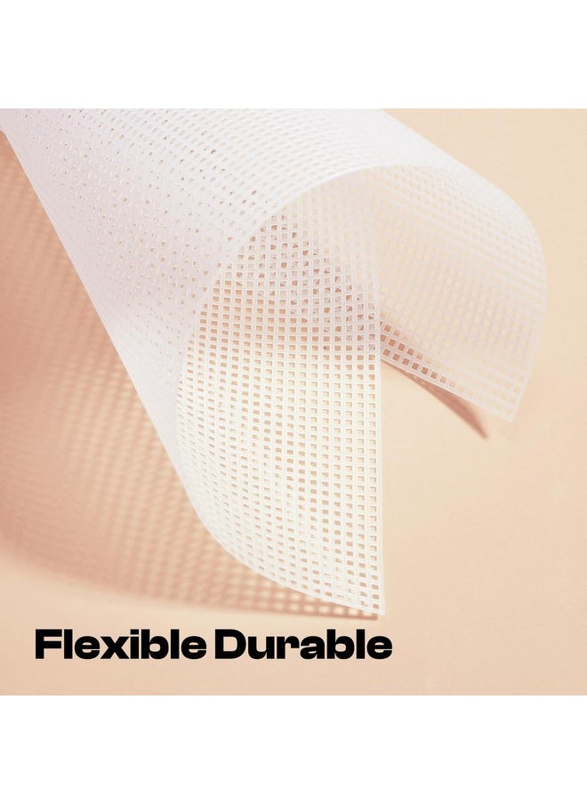 4 Pieces 7 Count Plastic Canvas Sheets 10.5 X 13.5 Inch Plastic Mesh, Plastic Mesh Sheet, Eye Mesh For Embroidery, Acrylic Yarn Crafting, Knit Crochet Projects And Make Dividers