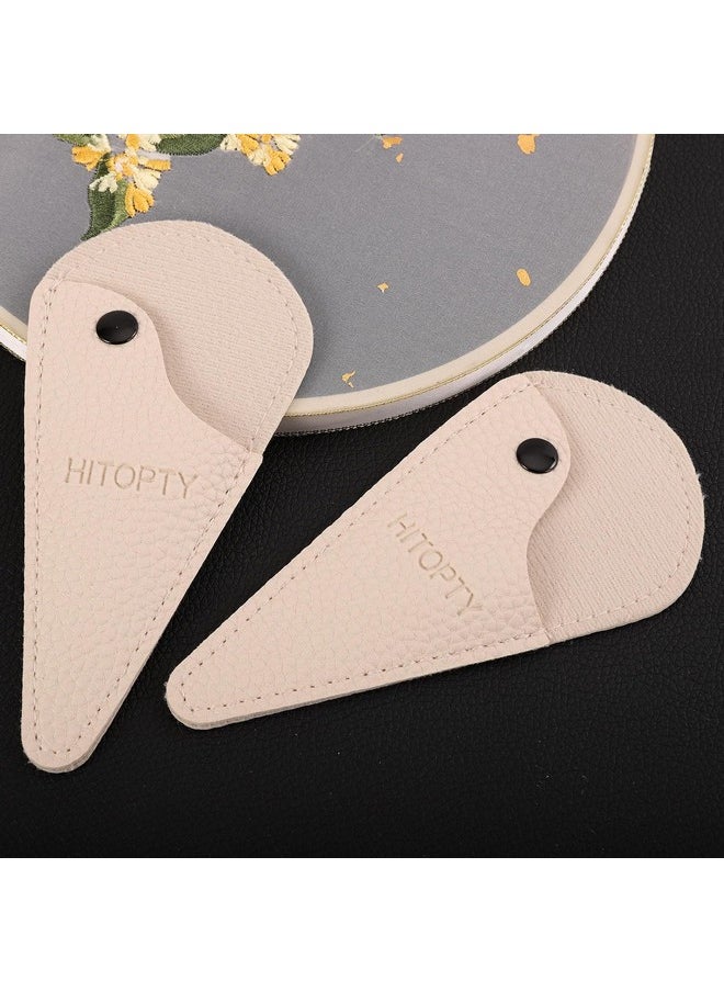 Embroidery Scissors Sheath, Small Scissors Case For Storing Regular Sewing Crafting Threading Scissors - 2 Pieces White Cover