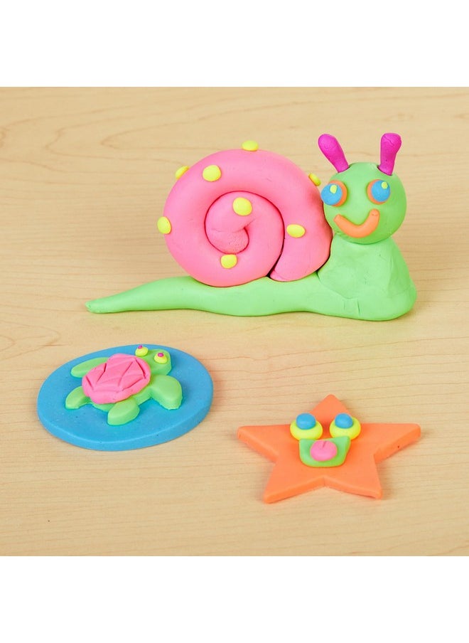 Wheat & Gluten Free Neon Dough - 6 Colors (2 Oz Each) | Non-Toxic, Play Dough, Bulk Set, Sensory Kit, Party Favors, Classroom Pack