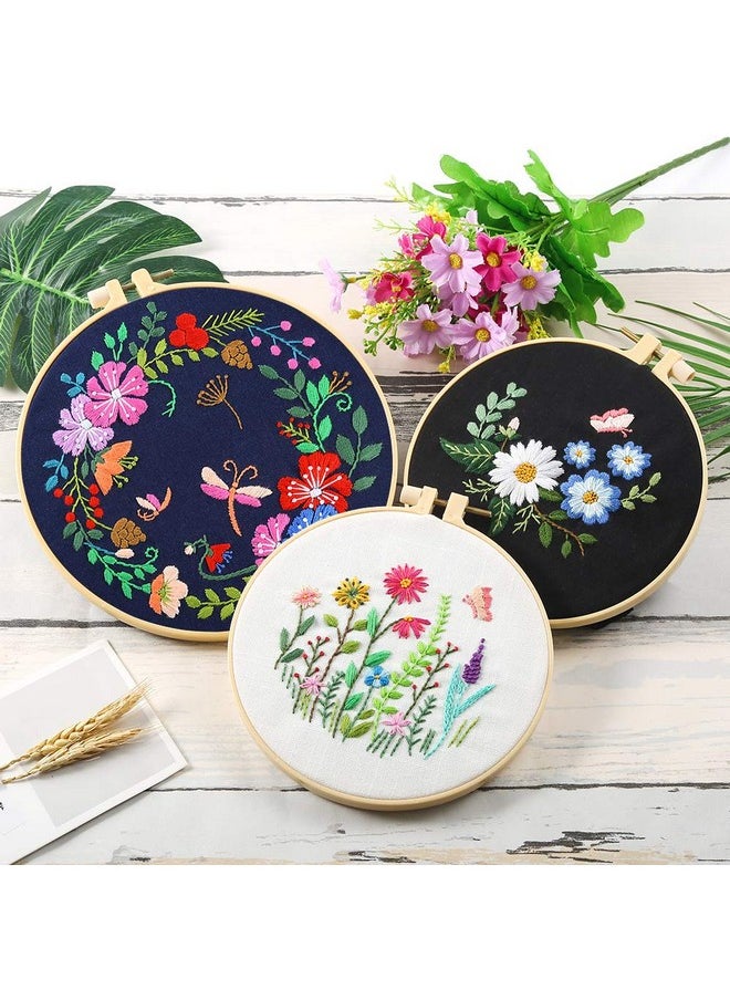 6 Pieces Fabric For Embroidery, Including 6 Colors Embroidery Fabric 5 Colors Water-Soluble Pens For Embroidery Projects And Upholstery Decoration, 11.8 By 11.8-Inch