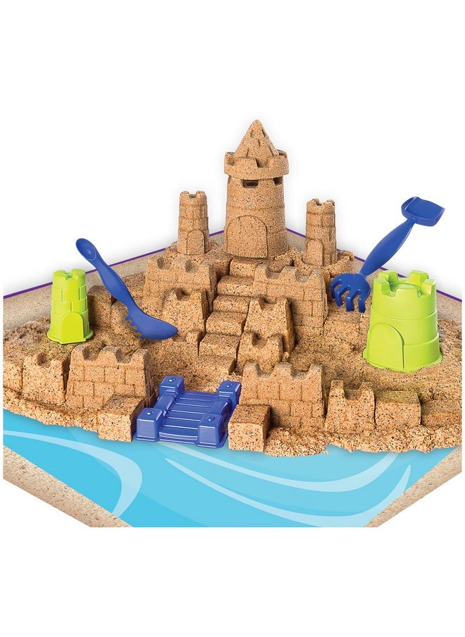 Beach Sand Kingdom Playset With 3Lbs Of Beach Sand, Includes Molds And Tools, Play Sand Sensory Toys For Kids Ages 3 And Up