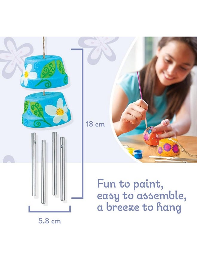 Make A Wind Chime Kit - Arts & Crafts Construct & Paint A Wind Powered Musical Chime Diy Gift For Kids, Boys & Girls