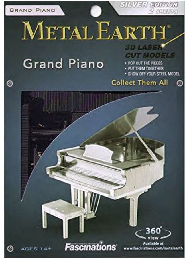 Grand Piano 3D Metal Model Kit Fascinations