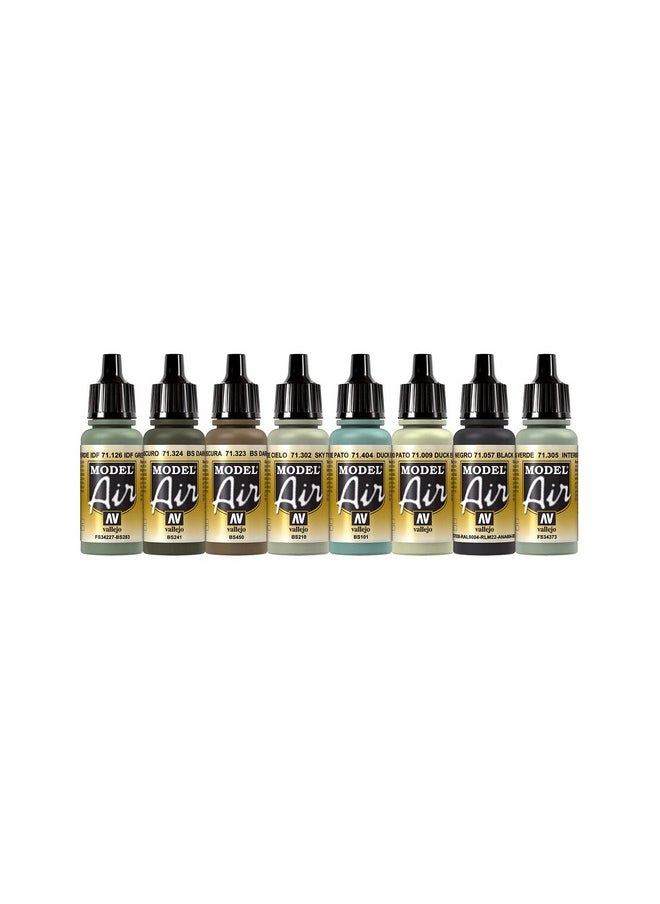 Raf Colors Special Battle Of Britain 'Air War Color Series' Model Paint Kit, Contains 8 X 17Ml Bottles