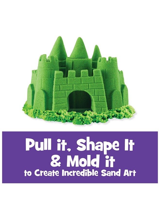 , The Original Moldable Sensory Play Sand Toys For Kids, Green, 2 Lb. Resealable Bag, Ages 3+