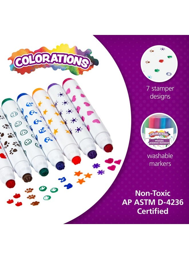 Stampbuck Colorations Washable Marker Stamper Bucket (Pack Of 44)