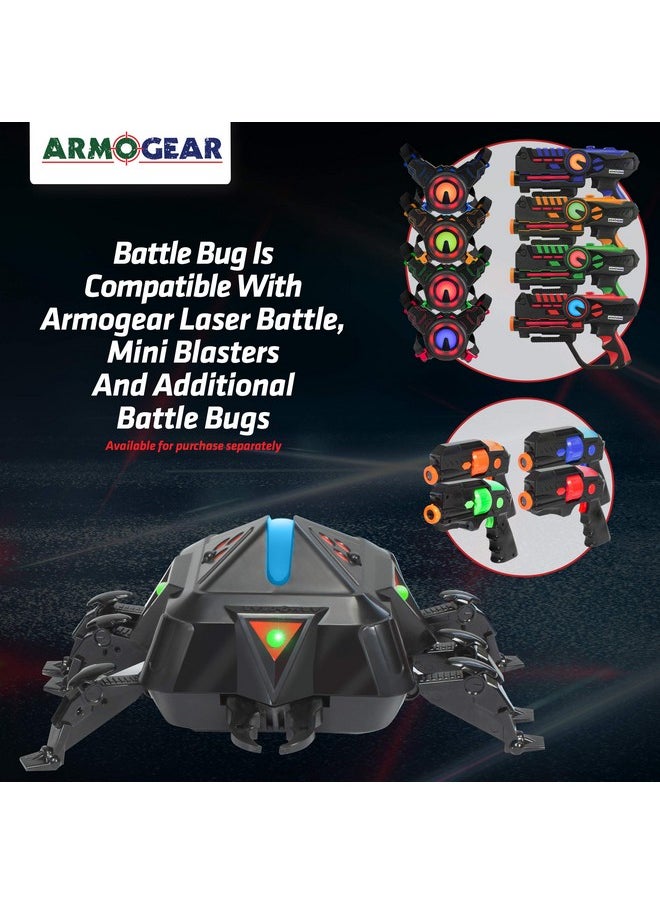 Battle Bug Laser Battle Add-On, Compatible Laser Battle, Mini Battle Blasters & Rechargeable Laser Battle, Laser Tag Spider Bug Shoots Back & Can Join Teams, Play Solo Or With Friends, Age 8+