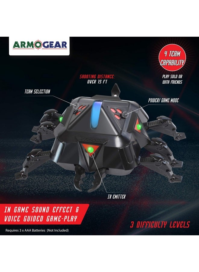 Battle Bug Laser Battle Add-On, Compatible Laser Battle, Mini Battle Blasters & Rechargeable Laser Battle, Laser Tag Spider Bug Shoots Back & Can Join Teams, Play Solo Or With Friends, Age 8+