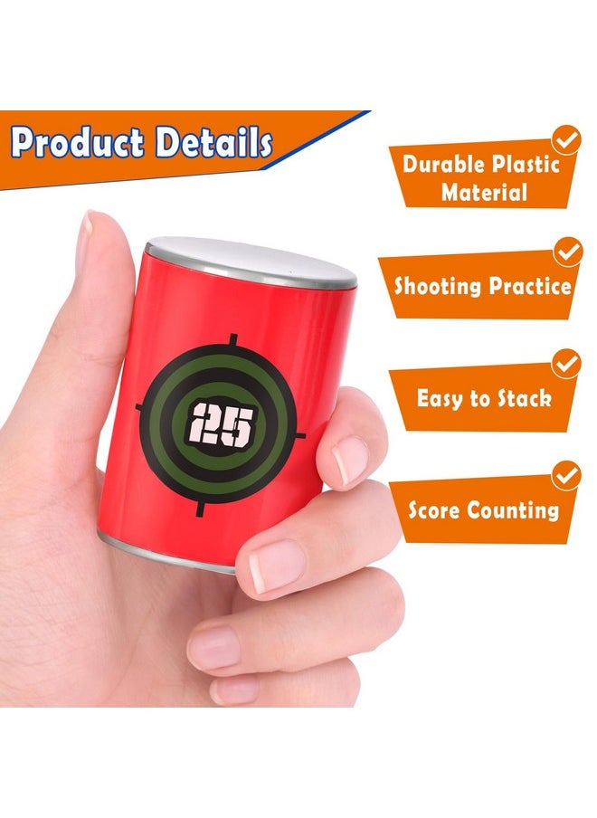 30Pcs Soft Bullet Target, Plastic Bullet Dart Target Compatible With Nerf Blasters Guns(2.36×1.57 Inch)