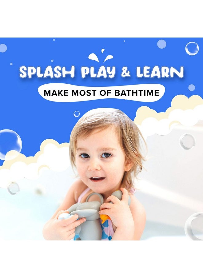 Mold Free Bath Toys For Babies & Toddlers, Animal No Hole Bath Toys, No Mold For Tub, Beach, Pool, Bpa-Free, Dishwasher-Safe, Infant Bath Toys No Holes 0 1 3 6 12 18 Months