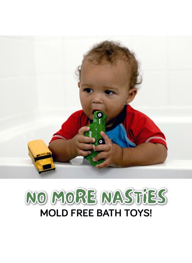 Mold Free Bath Toys For Babies & Toddlers, No Hole Bath Toys, Non Squirting Bath Toys No Mold For Tub, Beach, Pool, Safe, Fun Infant Baby Bath Toys No Holes 0 1 3 6 12 18 Months, 3