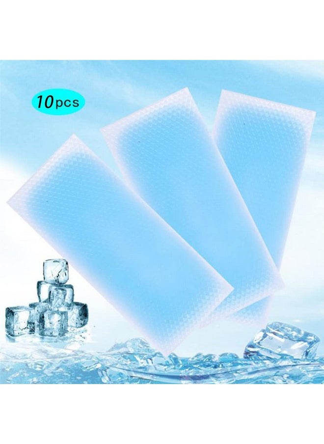 10 Sheets Cooling Patches For Fever Discomfort, Pain Relief, Cooling Relief Fever Reducer, Kids Cool Pads Soothe Headache Pain, Pack Of 10