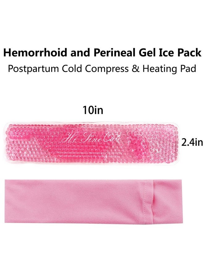 2 Pcs Reusable Perineal Cooling Pad, Hemorrhoid And Perineal Ice Packs, Postpartum And Hemorrhoid Pain Relief, Hot & Cold Packs For Women After Pregnancy And Delivery(10X2.4In) Washable Sleeves