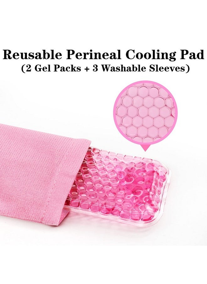 2 Pcs Reusable Perineal Cooling Pad, Hemorrhoid And Perineal Ice Packs, Postpartum And Hemorrhoid Pain Relief, Hot & Cold Packs For Women After Pregnancy And Delivery(10X2.4In) Washable Sleeves