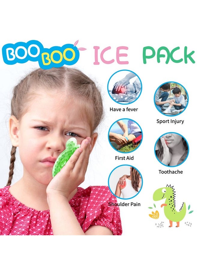 5 Pcs Boo Boo Ice Packs, Kid Reusable Ice Pack, Auxiliary Fever Reduction, Hot Cold Pack For Kids Injuries, Wisdom Teeth, Baby Colic, Gas And Upset Stomach, Pain Relief, Fever, Headaches