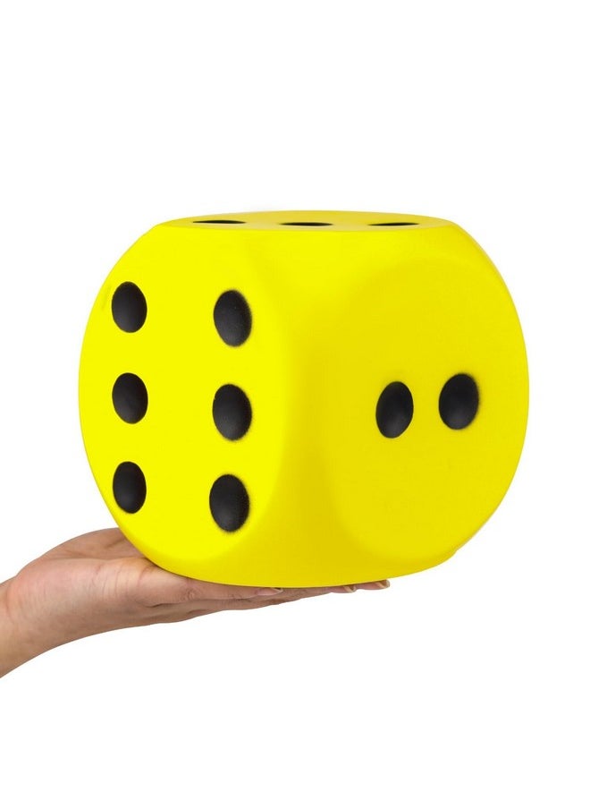 5.9'' Large Foam Dice Squishies Jumbo Dice For Classroom Game Dice Kids Toys Collection Decorative Props(Yellow)