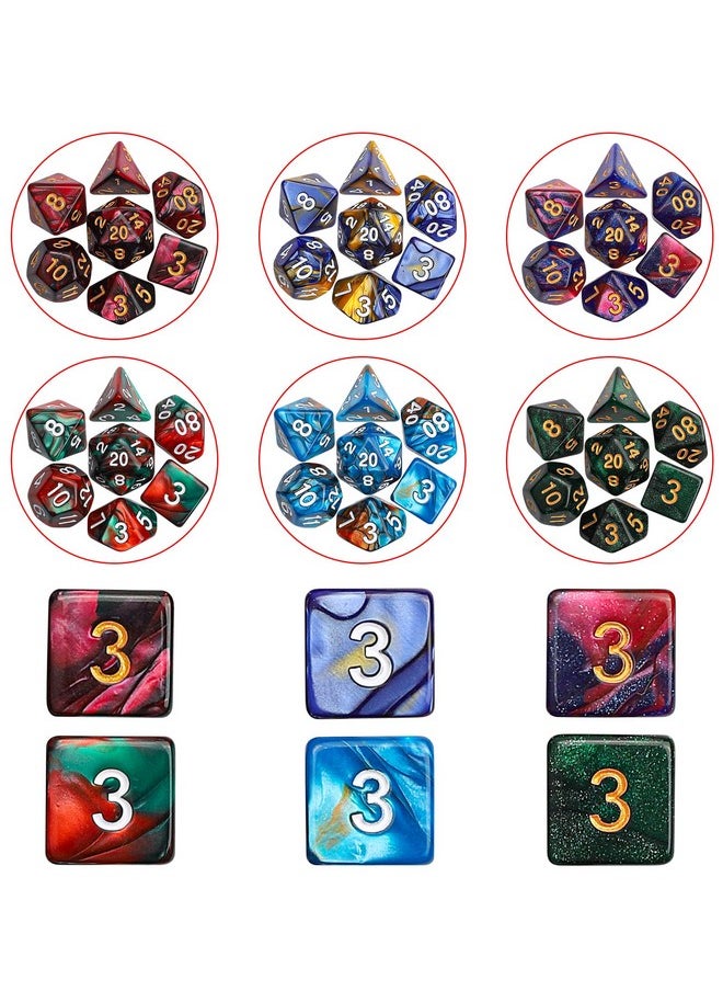 Dnd Dice Sets - 26 X 7 Polyhedral Dice (182Pcs) With A Large Drawstring Bag Great For Dungeons And Dragons, Role Playing Table Game.