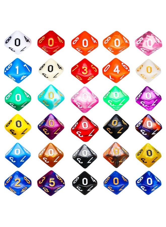 200 Pieces Polyhedral Dice Sets With Black Pouch Compatible With Rpg Mtg Tabletop Role Playing Table Games Multi Colored Assortment (10 Sided Style)