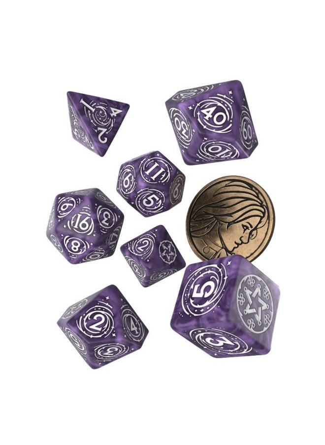 Q-Workshop Witcher Dice Set. Yennefer - Lilac And Gooseberries