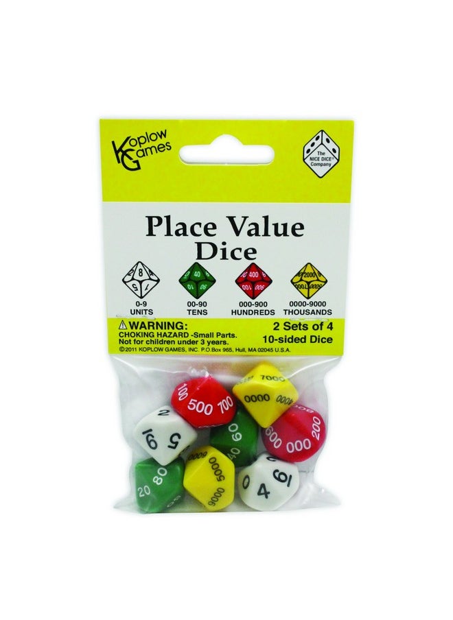 Place Value Dice Classroom Accessories, 26Mm-1.02In