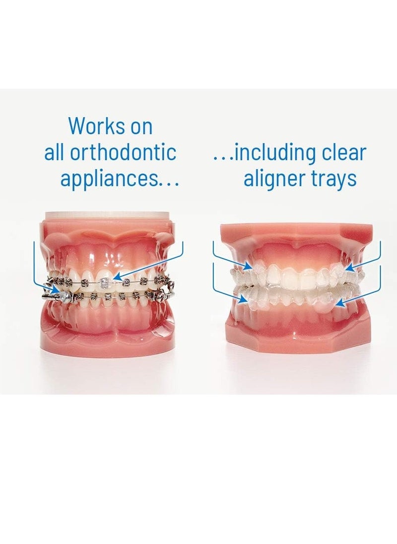 OrthoDots CLEAR – Moisture Activated Braces Wax Alternative for Pain Caused by Braces, Clear Aligner Trays, and Other Orthodontic Appliances. OrthoDots Stick Better and Stay on Longer than Dental Wax.