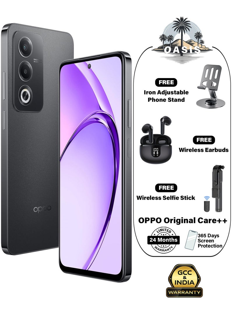 A3 Pro 5G Dual SIM Starry Black 8GB RAM 256GB 120Hz 5100mAh Large Capacity Premium Gleaming Design With Exclusive Free Gifts Phone Stand, Wireless Earbuds, Wireless Selfie Stick - Middle East Version