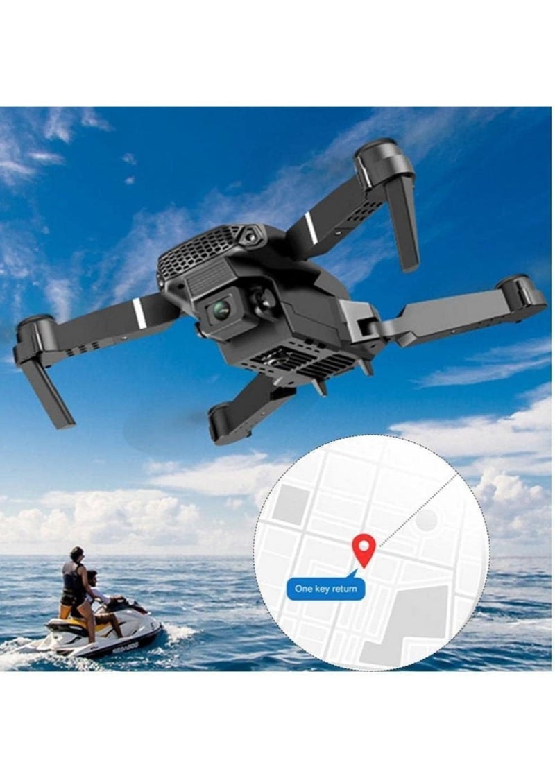 E88 Pro Ayoo 4K Mini Drone with Dual Camera – The Ultimate Foldable RC Experience, 5G WiFi FPV, 60 Minutes Flight Time, Gesture Control, Easy to Fly, HD Video and Photos, Perfect for Beginners and Pros Alike