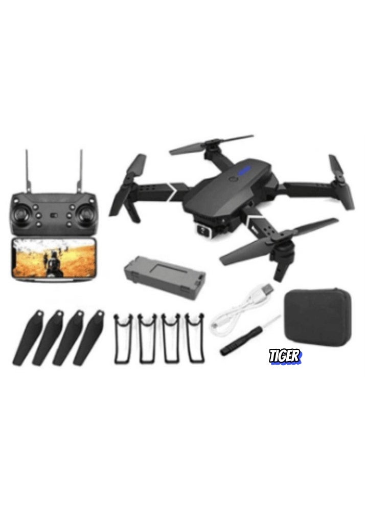 E88 Pro Ayoo 4K Mini Drone with Dual Camera – The Ultimate Foldable RC Experience, 5G WiFi FPV, 60 Minutes Flight Time, Gesture Control, Easy to Fly, HD Video and Photos, Perfect for Beginners and Pros Alike