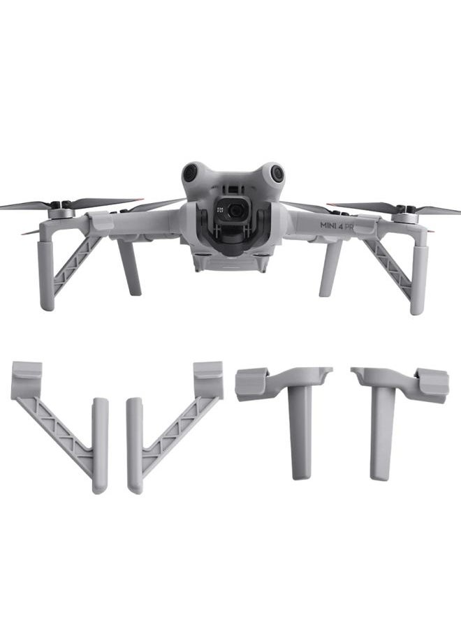 For DJI Mini 4 Pro Drone BRDRC Landing Gear Increased Height Leg(Gray)