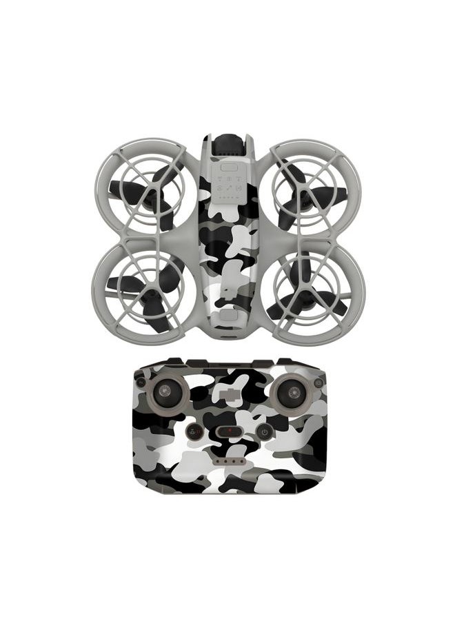 For DJI Neo Drone Body Remote Control Protective Sticker(Dark Camo)