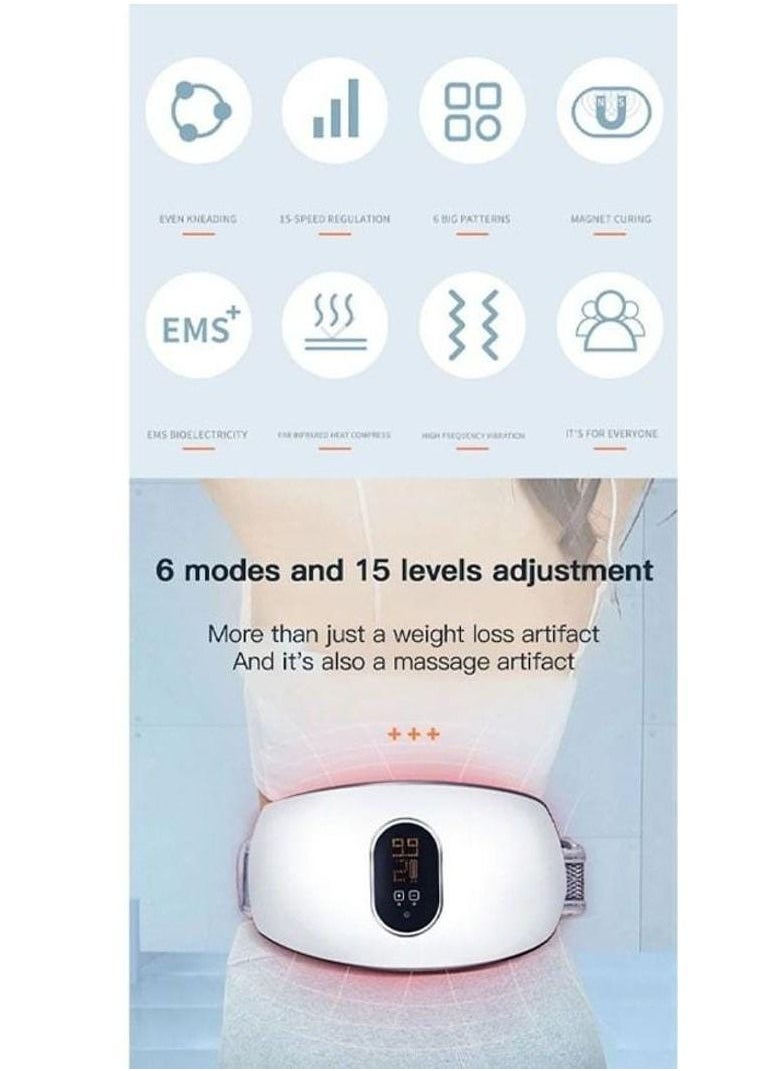 Electric Slimming Belt, Weight Loss Machine for Women, Adjustable Vibration Massage, Multiple Massage Modes, Belly Fat Burner, Promote Digestion