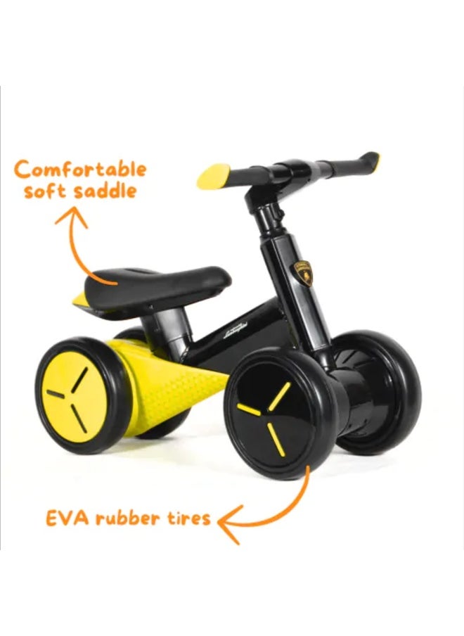 Lamborghini Mini Kids' Balance Bike (Yellow)