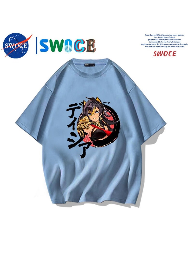 New Fashion Cartoon Anime SWOCE Cotton T-shirt