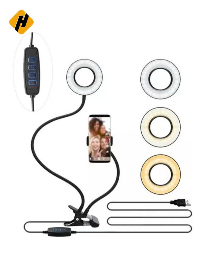 Professional Live stream Selfie Ring Light with mobile Phone Holder Stand for Live StreamMakeup ,