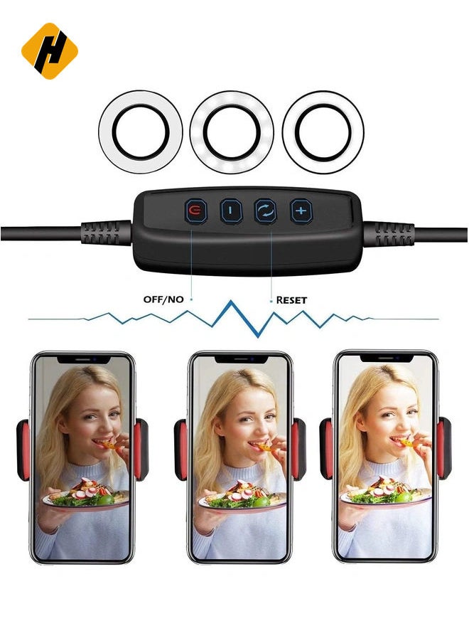Professional Live stream Selfie Ring Light with mobile Phone Holder Stand for Live StreamMakeup ,