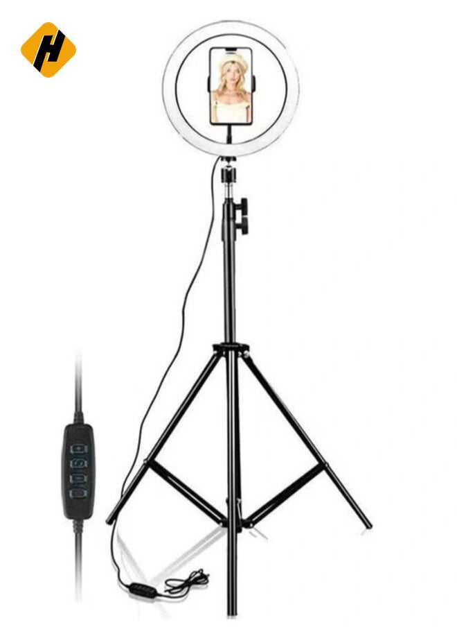 Selfie Ring Light with Long Tripod Stand And Cell Phone Holder